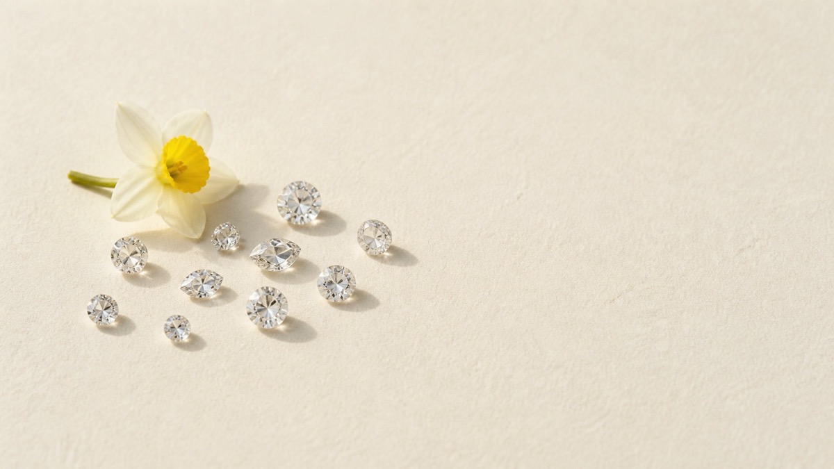 April’s birthstone is diamond