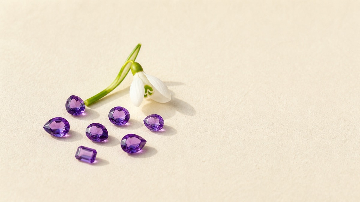 February’s birthstone is amethyst