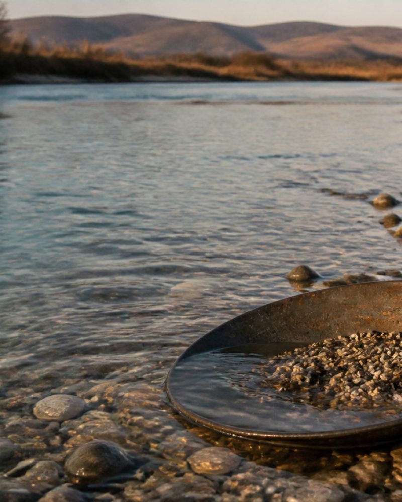 Montana sapphire, from the river up