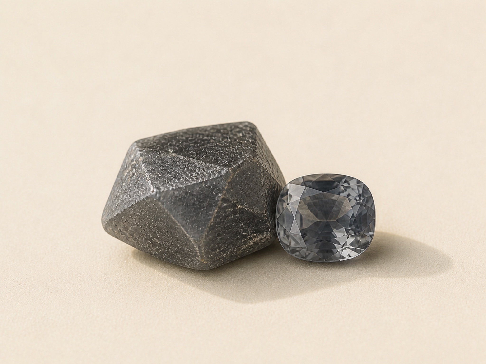 Spinel loose gemstones in daylight