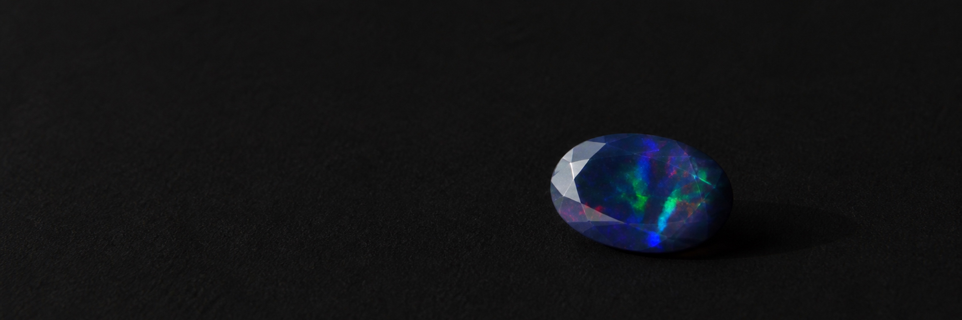 Black opal jewelry category vitrine