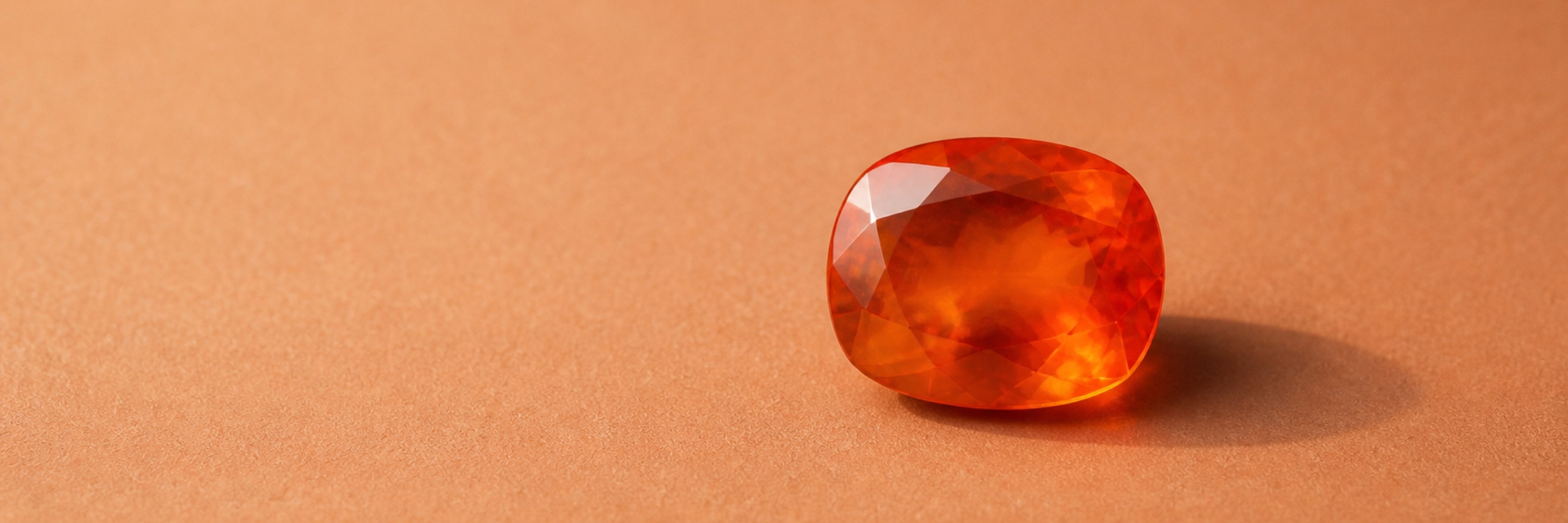 Fire opal jewelry category vitrine