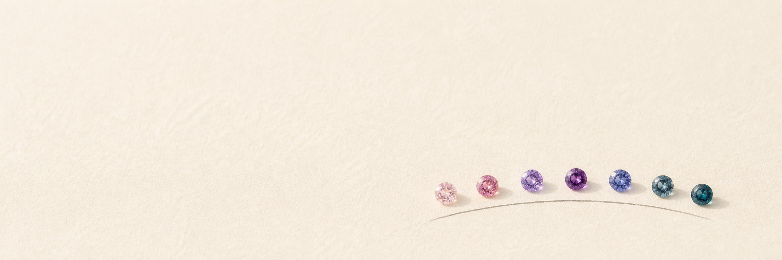 Multi sapphire jewelry category vitrine