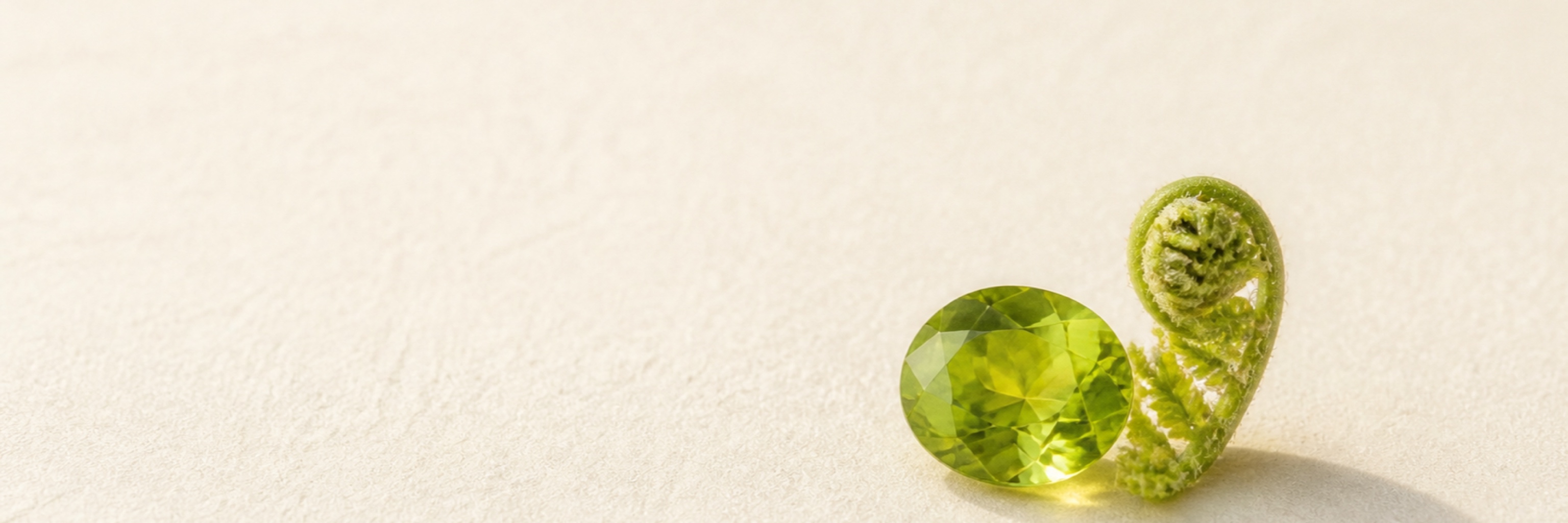 Peridot jewelry category vitrine