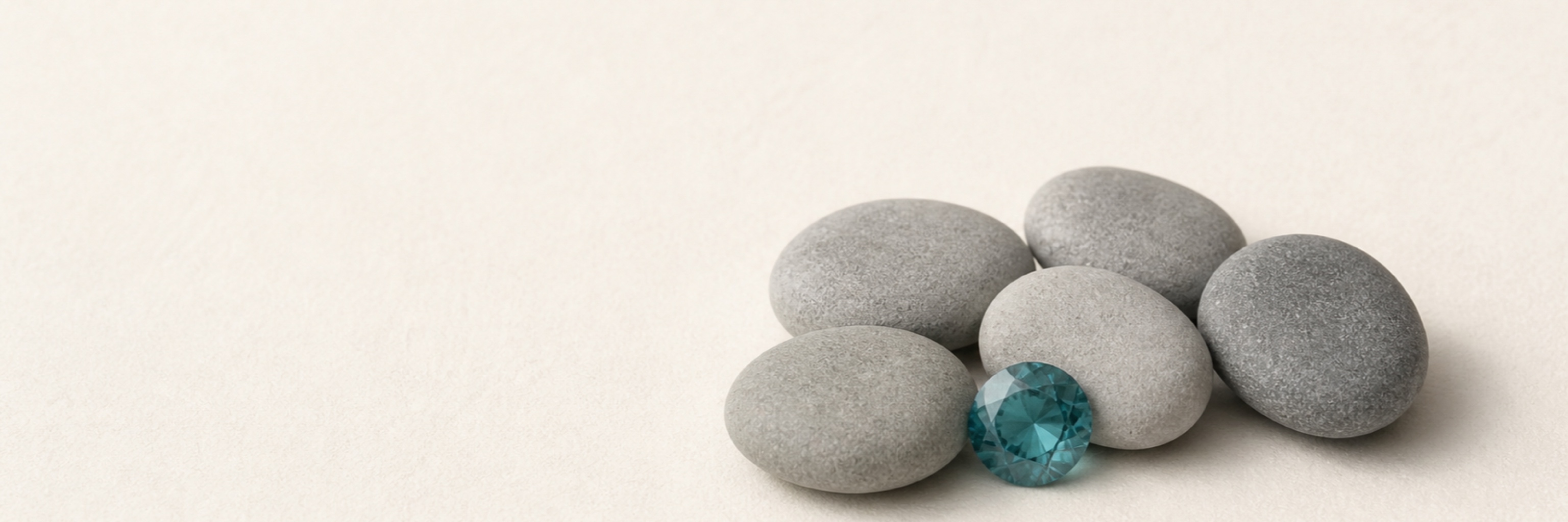 Teal Montana sapphire jewelry category vitrine