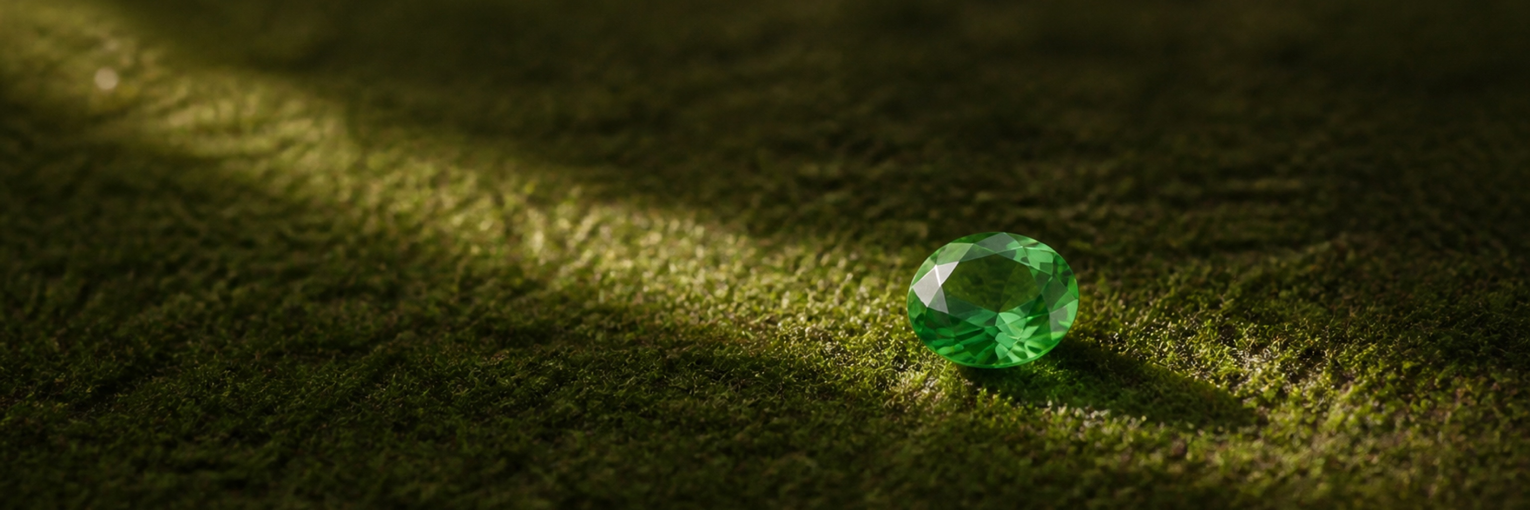 Tsavorite jewelry category vitrine