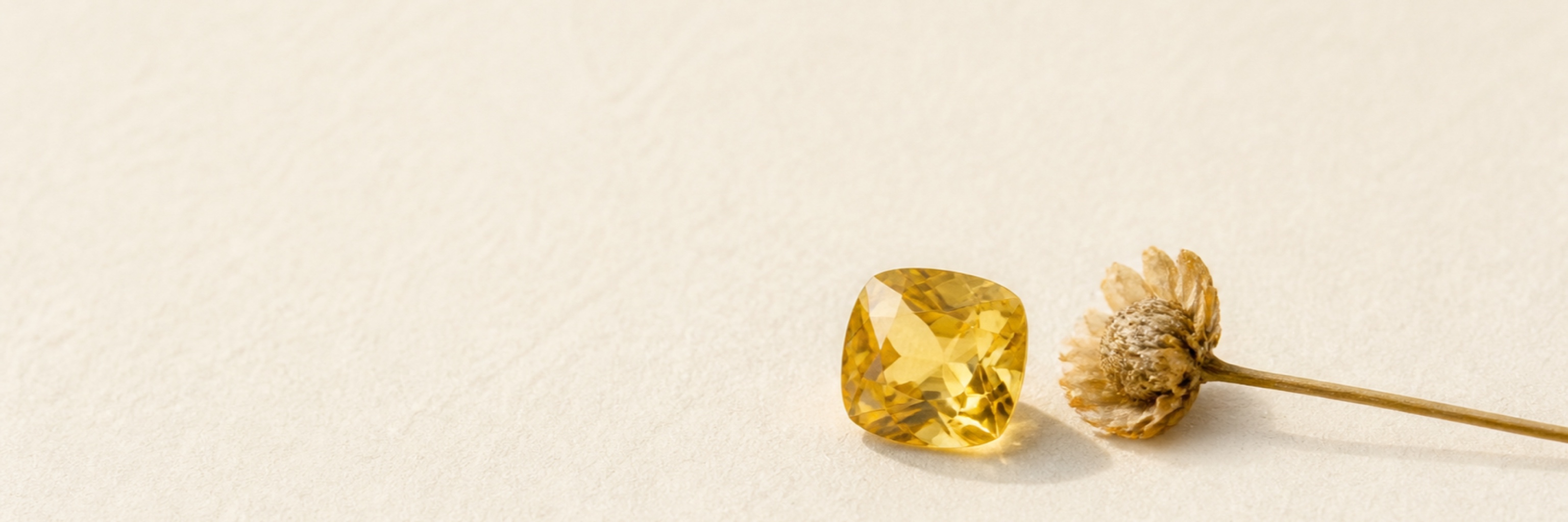 Yellow sapphire jewelry category vitrine
