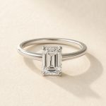 The Emerald cut Solitaire