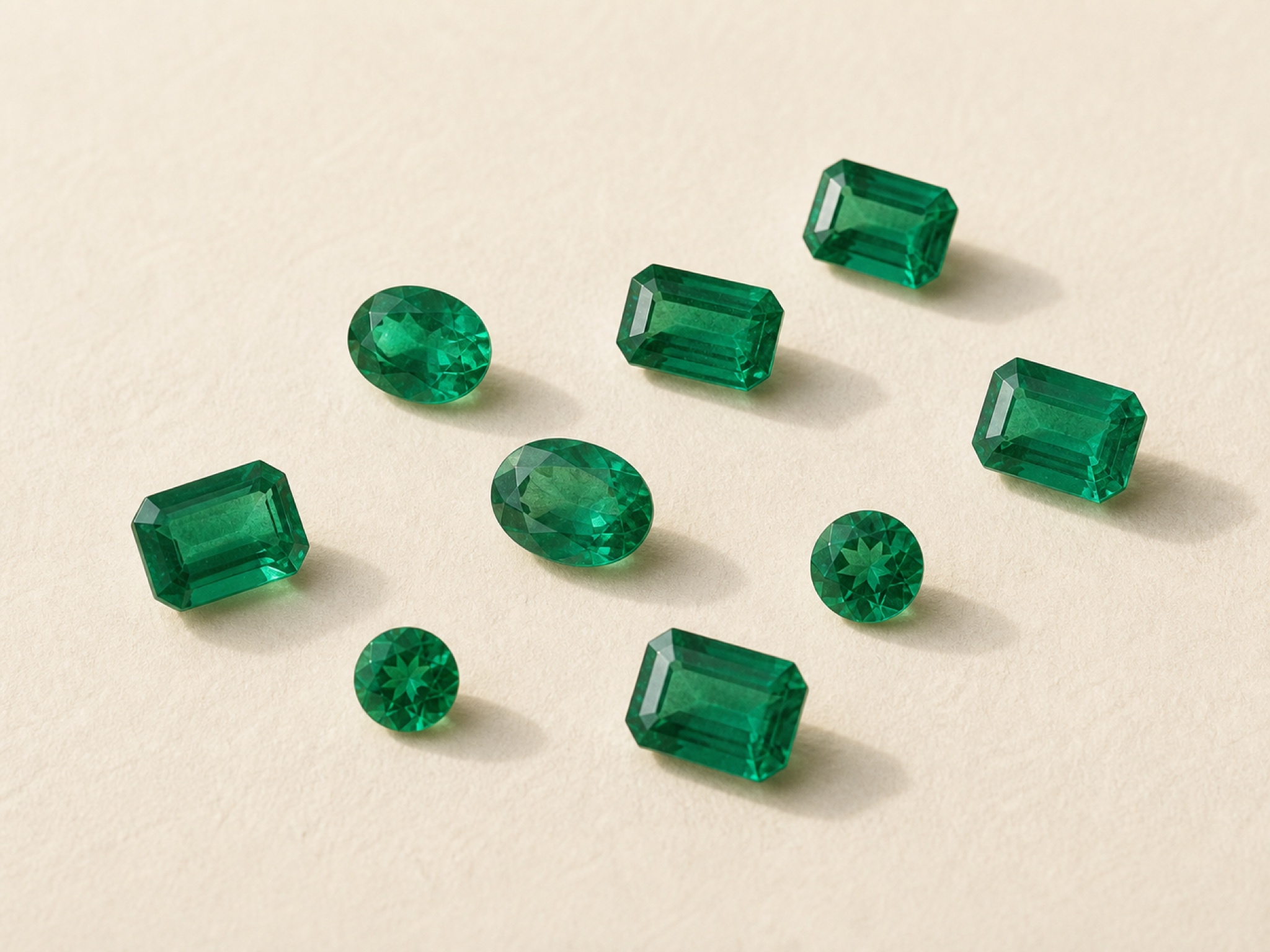 Lab-grown emerald