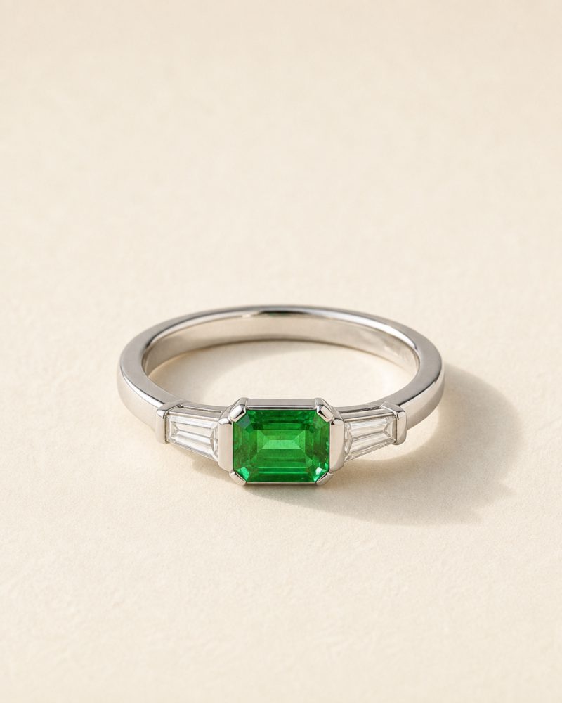 The Emerald Three Stone