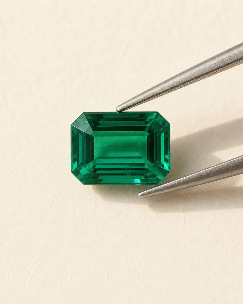 Fancy Gray, emerald cut