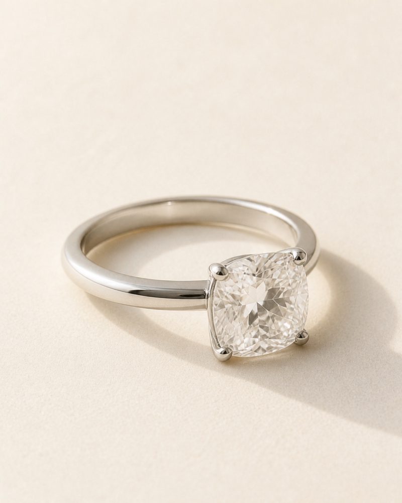 The Cushion Solitaire, view 2