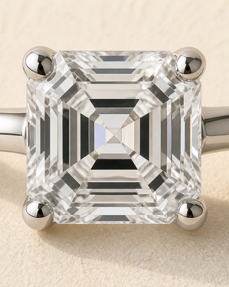 Lab Asscher diamond, 1.75 ct, view 3