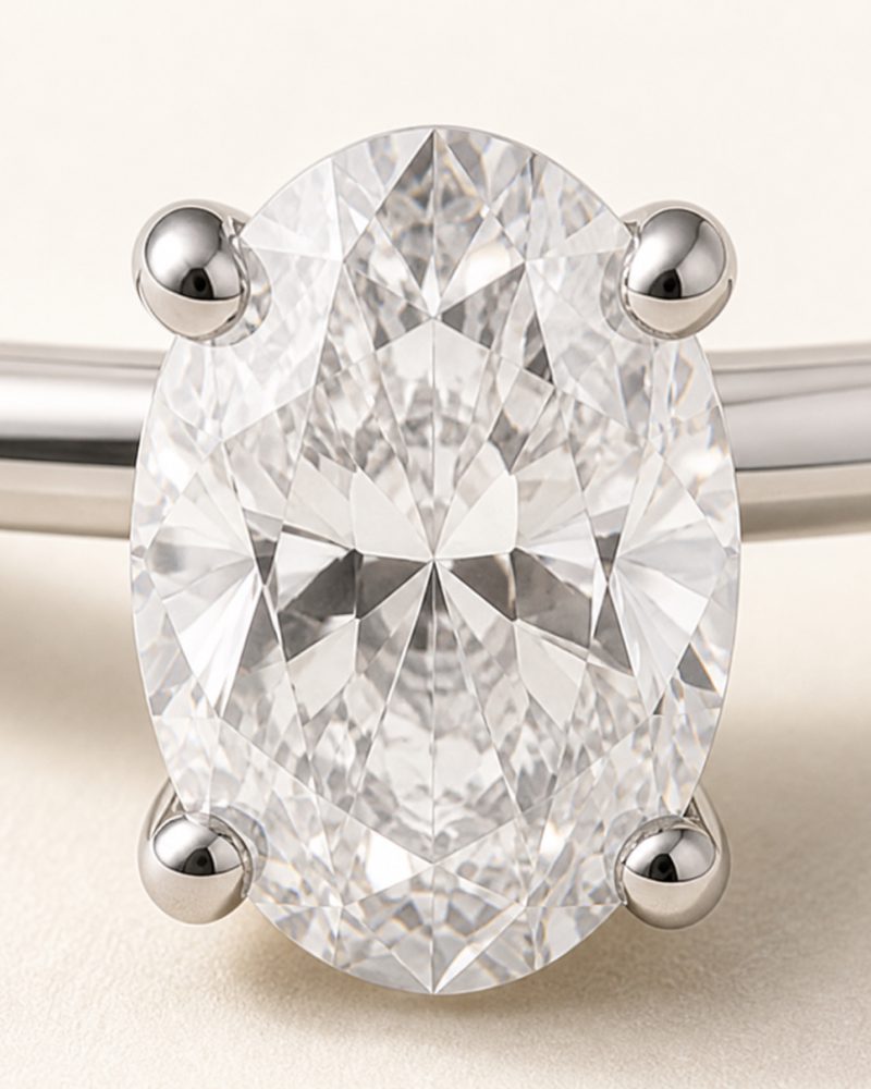 Lab Oval diamond, 2.02 ct, view 3