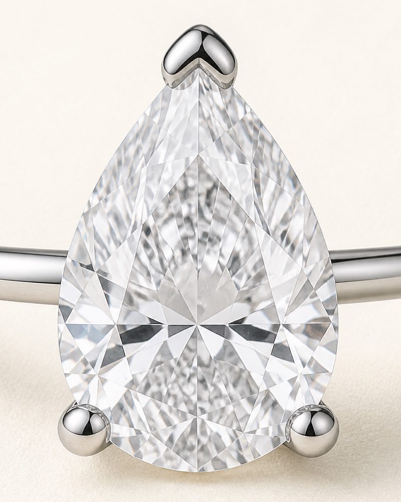Natural Pear diamond, 1.40 ct, view 3