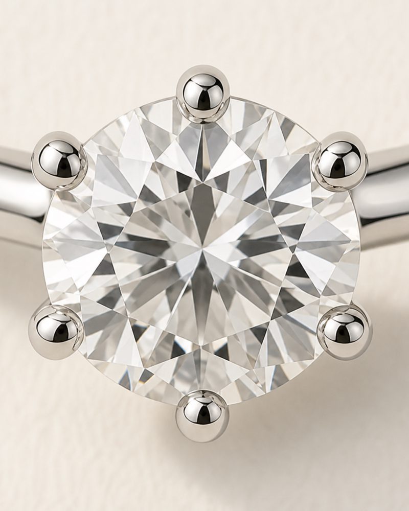 Natural Round diamond, 1.03 ct, view 3