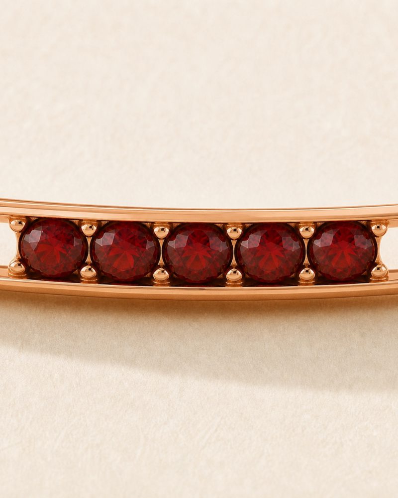 The Garnet Bangle, view 3