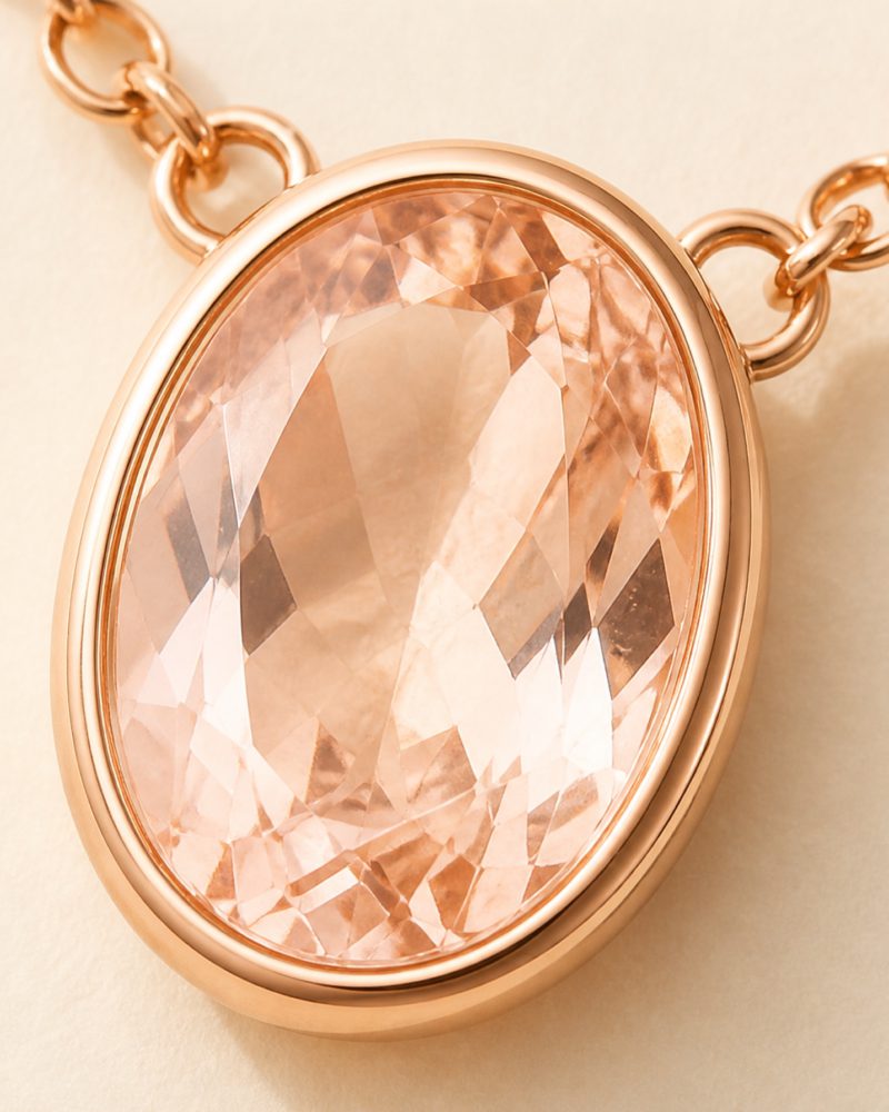 The Morganite Pendant, view 3