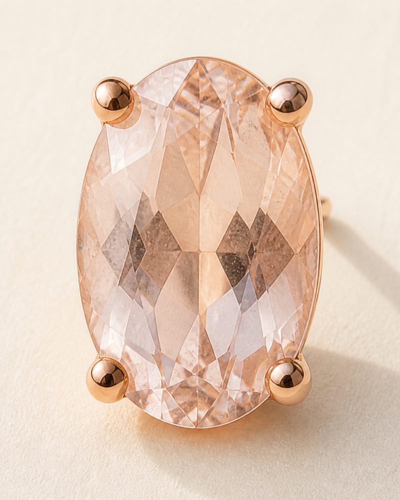 The Morganite Studs, view 3