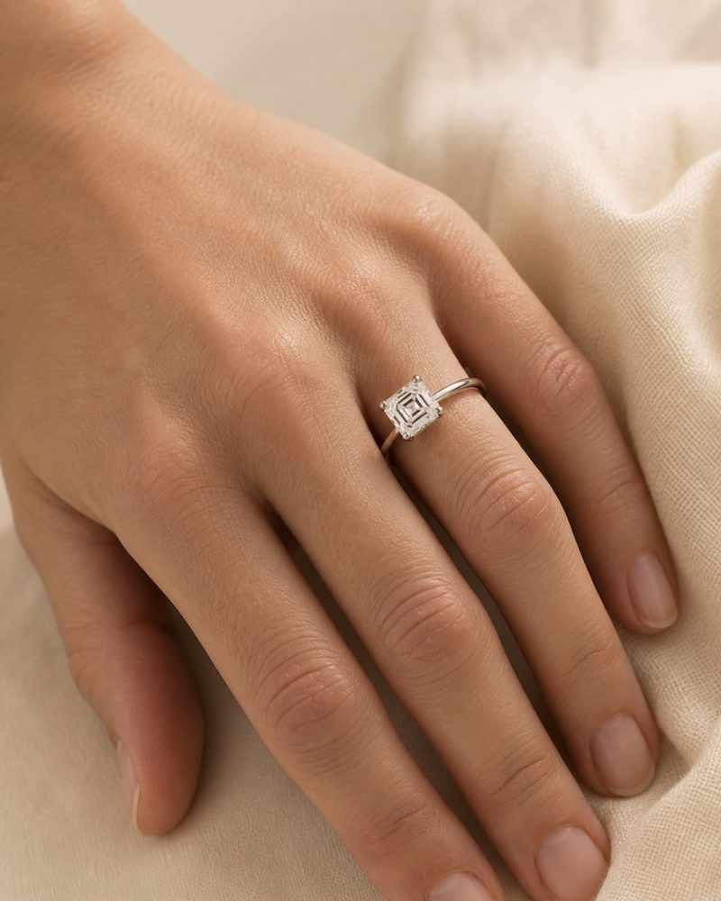 Lab Asscher diamond, 1.75 ct, view 4