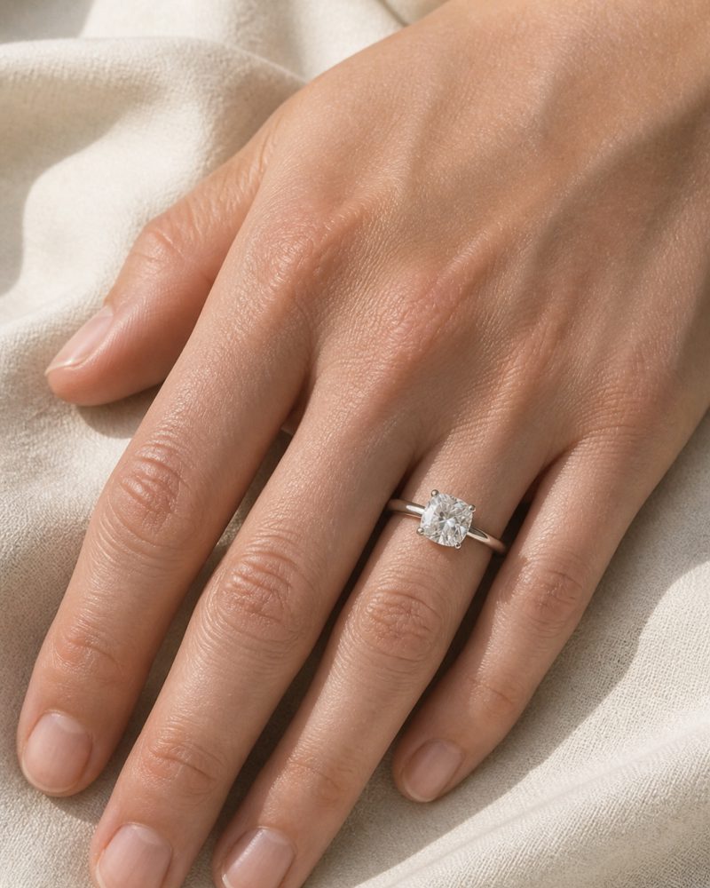 The Cushion Solitaire, view 4
