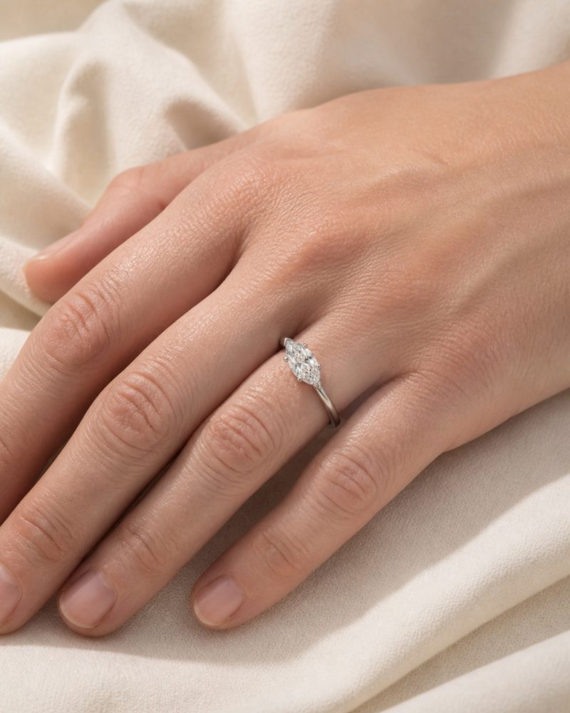 The Marquise Solitaire, view 4