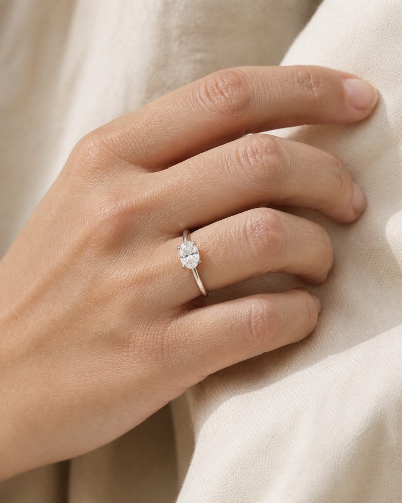 Ready: Oval Solitaire, 1.21 ct, view 4
