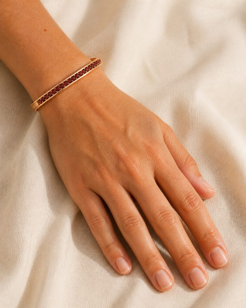 The Garnet Bangle, view 4