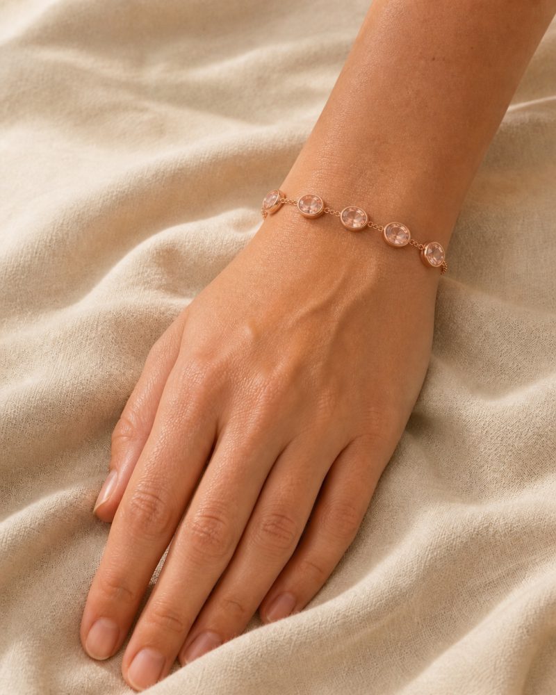 The Morganite Bracelet, view 4